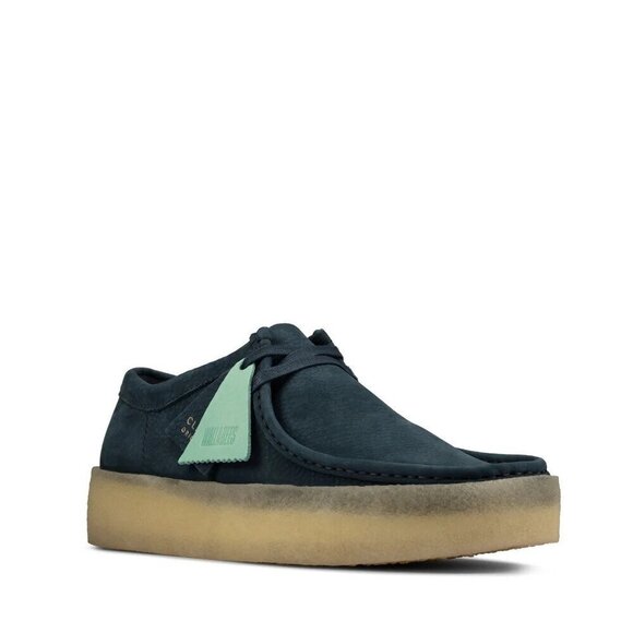 Clarks Wallabee Cup Blue Nubuck Shoe EU 41 US Mens 8 NEW
